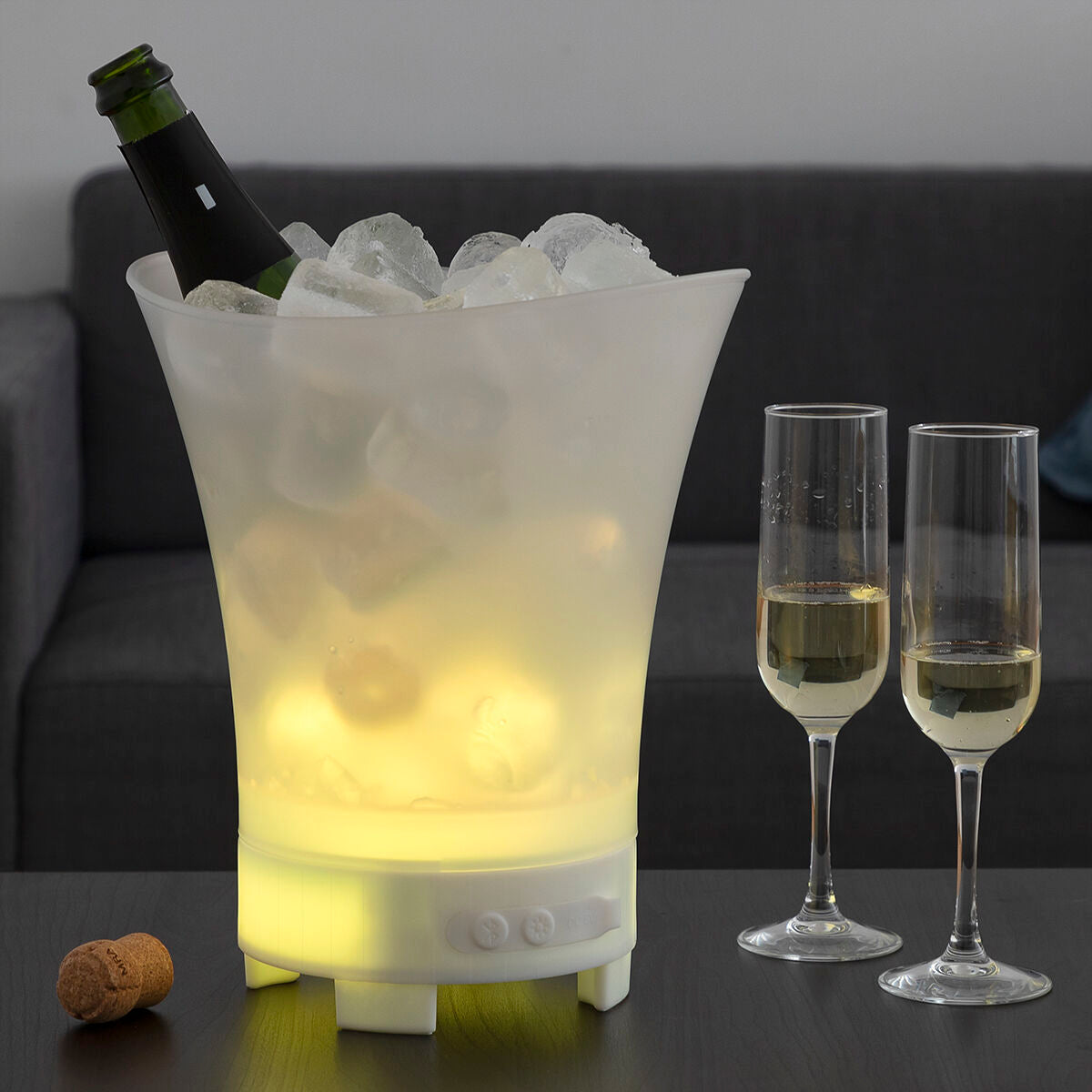 LED-Eiskübel Sonice mit Bluetooth-Lautsprecher
