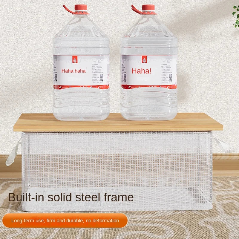 Aufbewahrungskorb transparent mit Griff