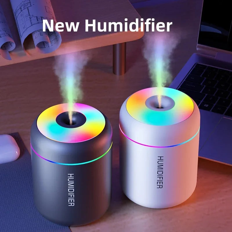 Mini-Luftbefeuchter 180 ml USB mit Farblicht