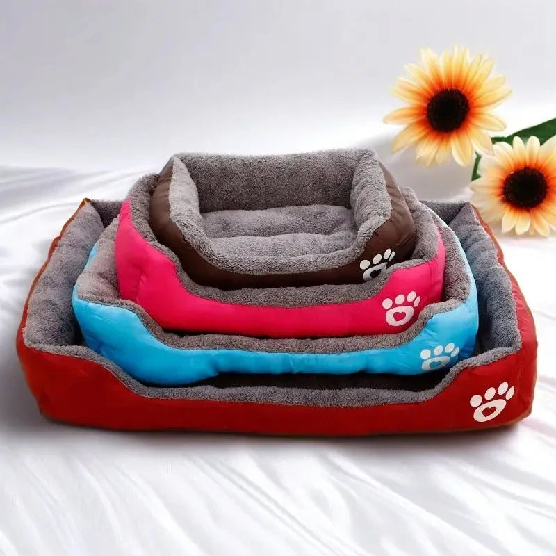 Hundebett Plüsch mit Rand