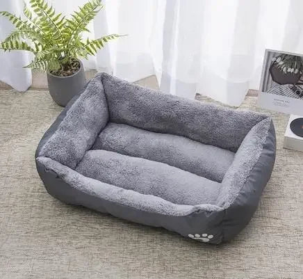 Hundebett Plüsch mit Rand