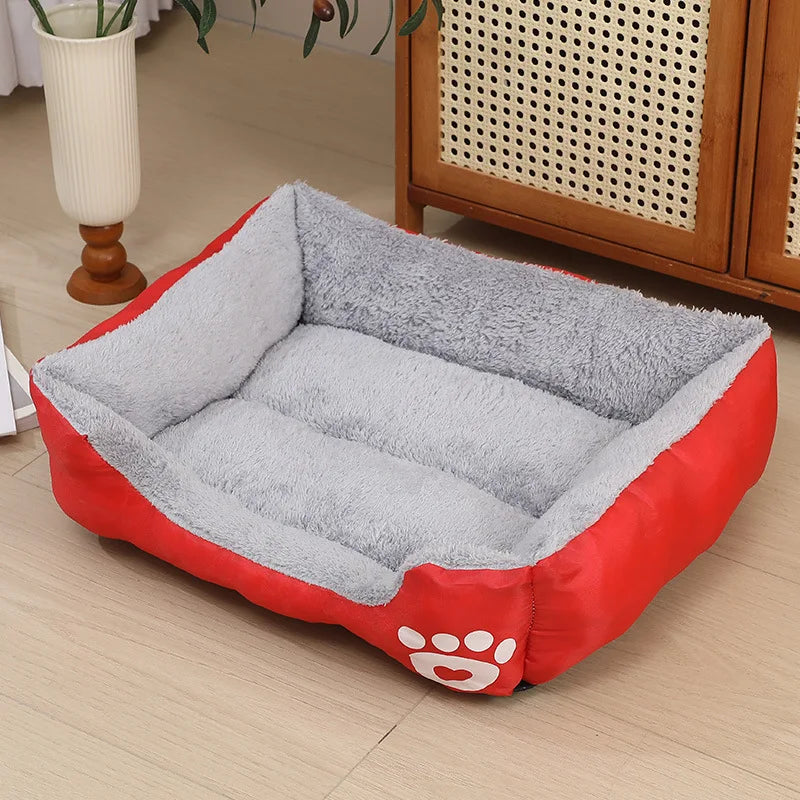 Hundebett Plüsch mit Rand