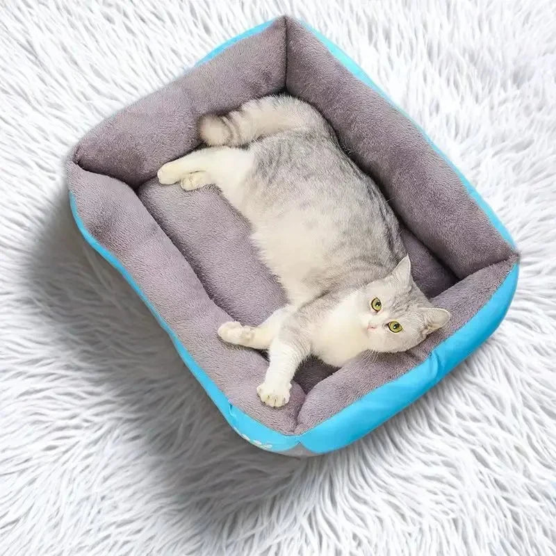 Hundebett Plüsch mit Rand