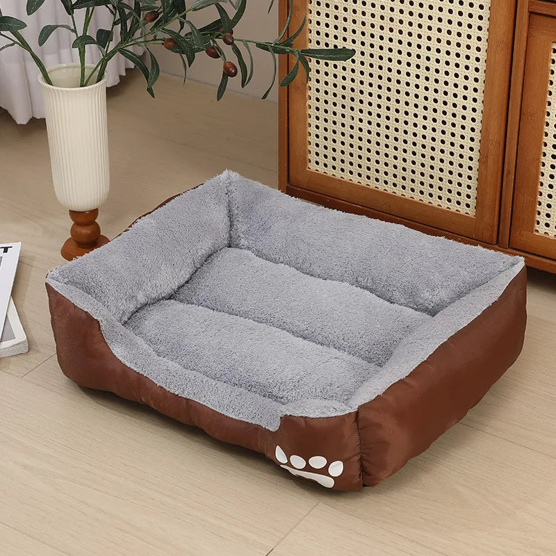 Hundebett Plüsch mit Rand