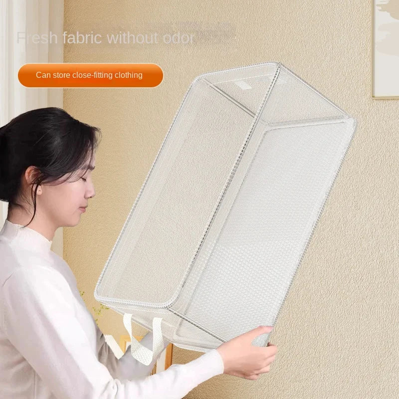 Aufbewahrungskorb transparent mit Griff