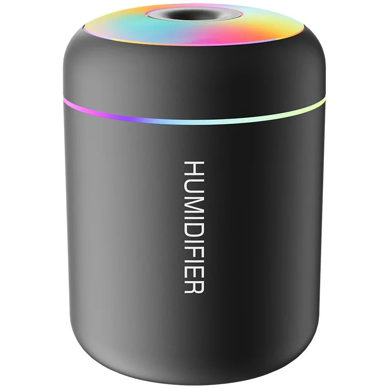 Mini-Luftbefeuchter 180 ml USB mit Farblicht