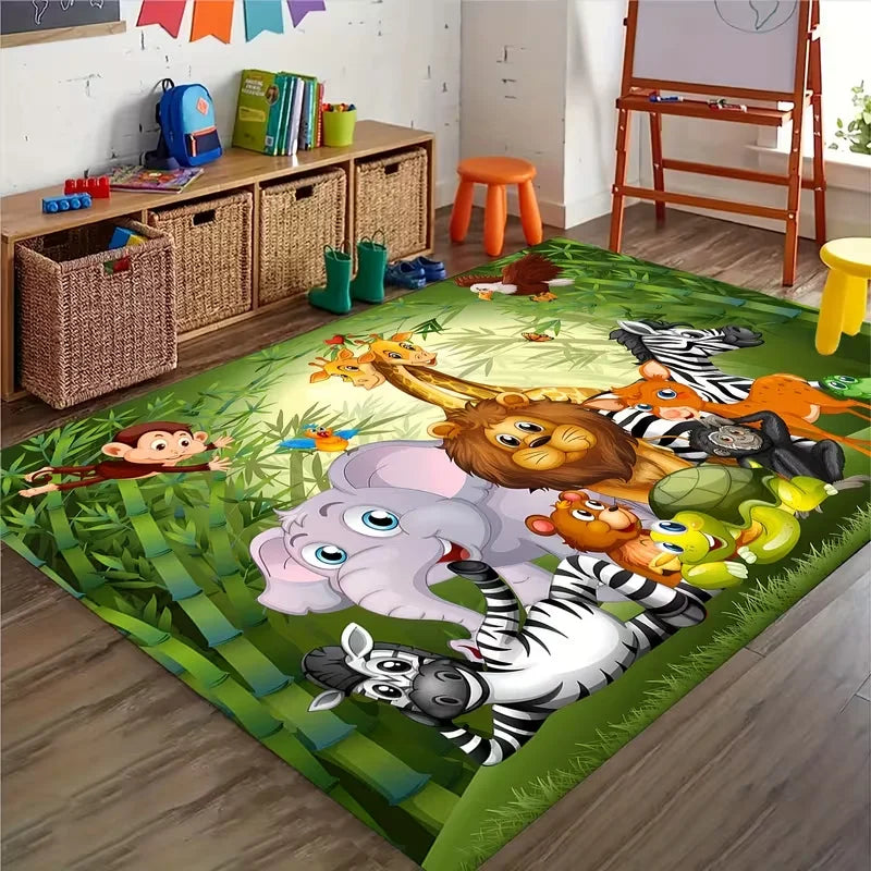Kinderteppich Cartoon Polyester