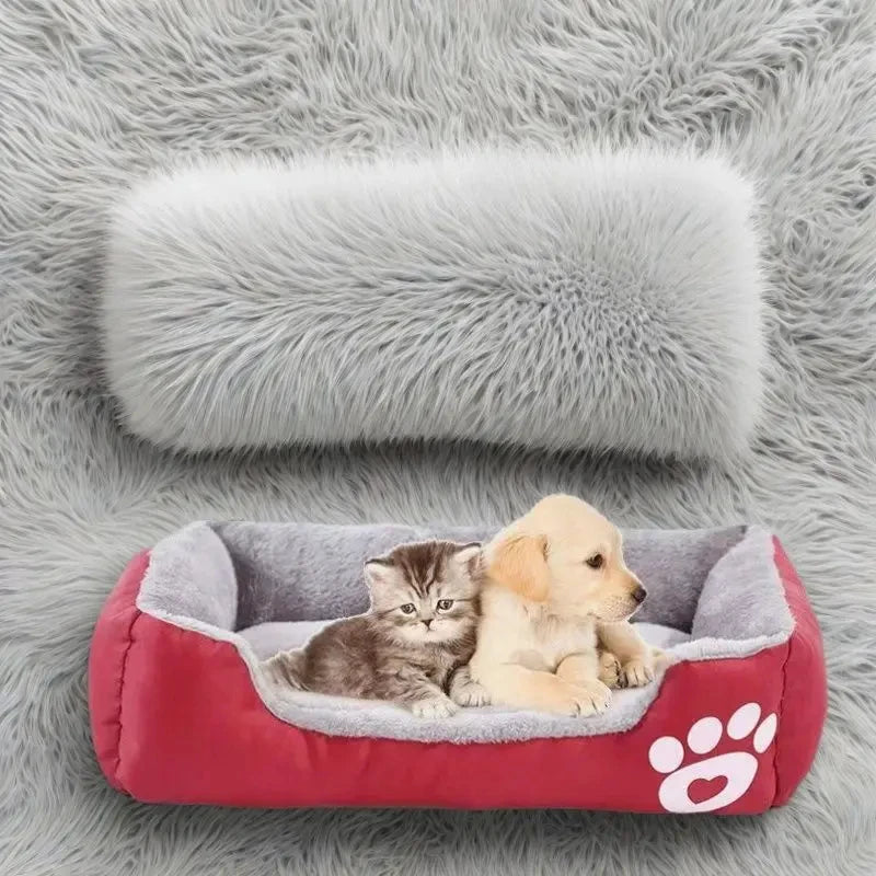 Hundebett Plüsch mit Rand