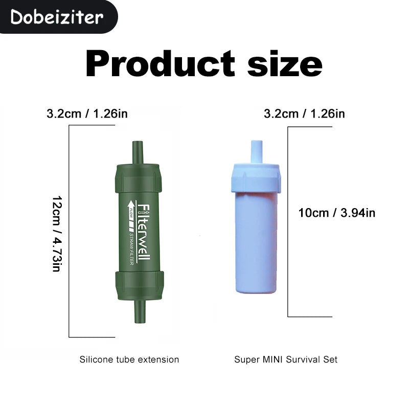Mini-Wasserfilter Outdoor Strohhalm