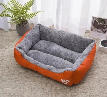 Hundebett Plüsch mit Rand