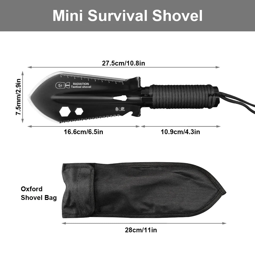 Mini-Klappspaten Camping mit Tasche