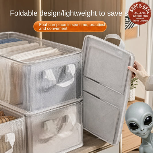 Aufbewahrungskorb transparent mit Griff